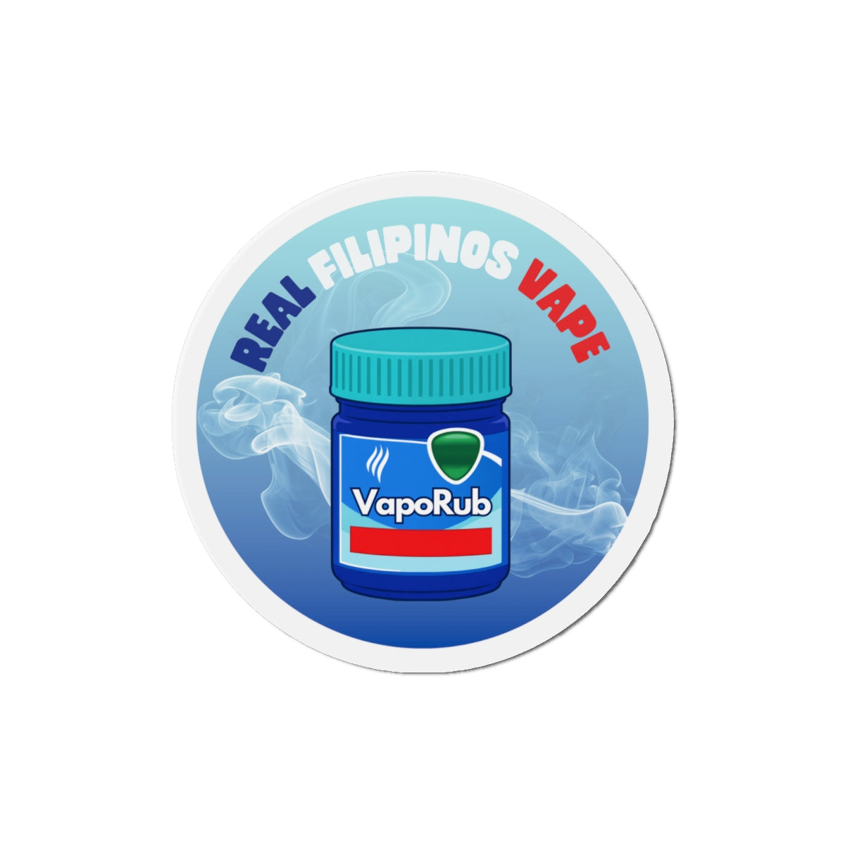 Real Filipinos Vape - Pacaldo Co. (Die-Cut Magnet)